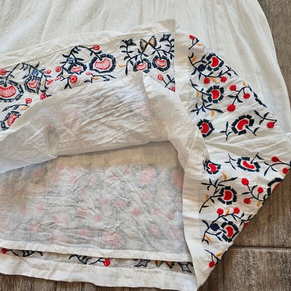 Antik Batik Daylee Long Dress Size M Floral Embroidered Boho Maxi V-Neck Boho - Picture 7 of 14